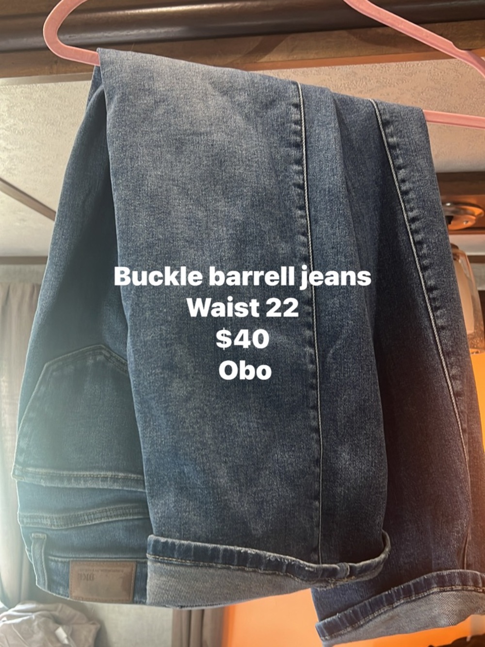 BKE High-Rise Blue Denim Jeans